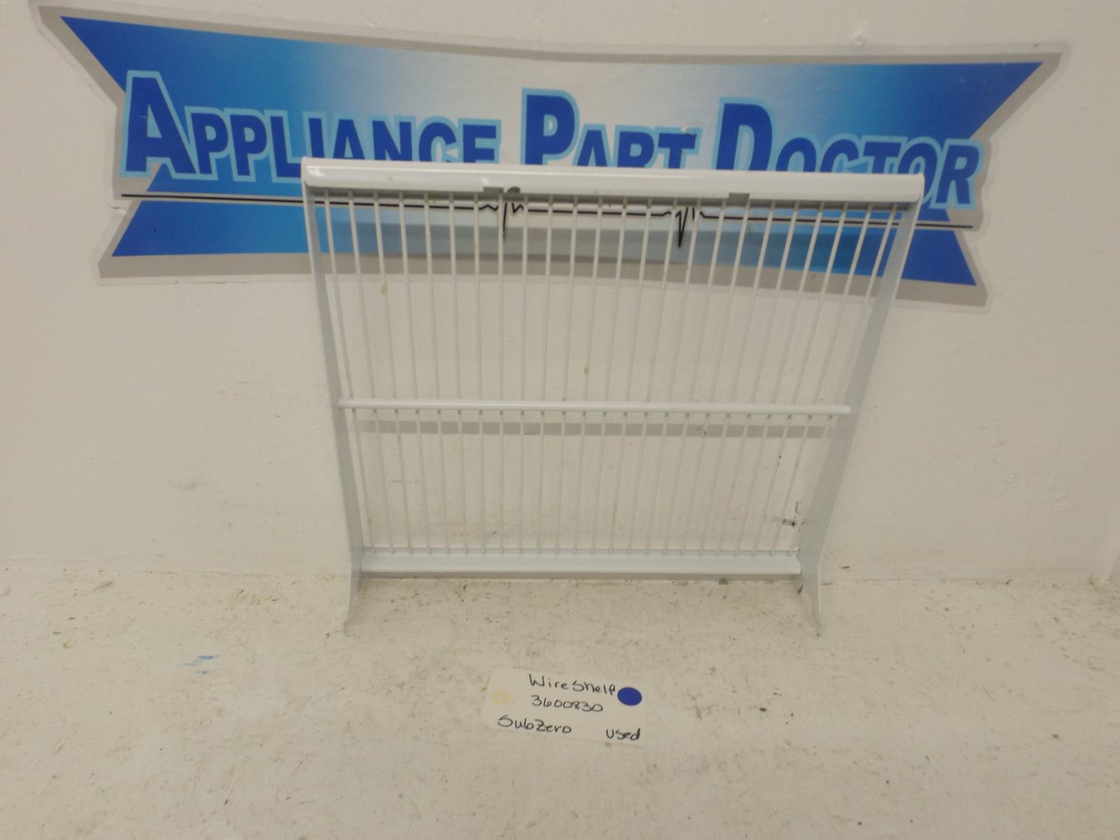 SubZero Refrigerator 3600830 Fits Model #532 Wire Shelf Used SubZero Refrigerator 3600830 Fits Model #532 Wire Shelf Used
